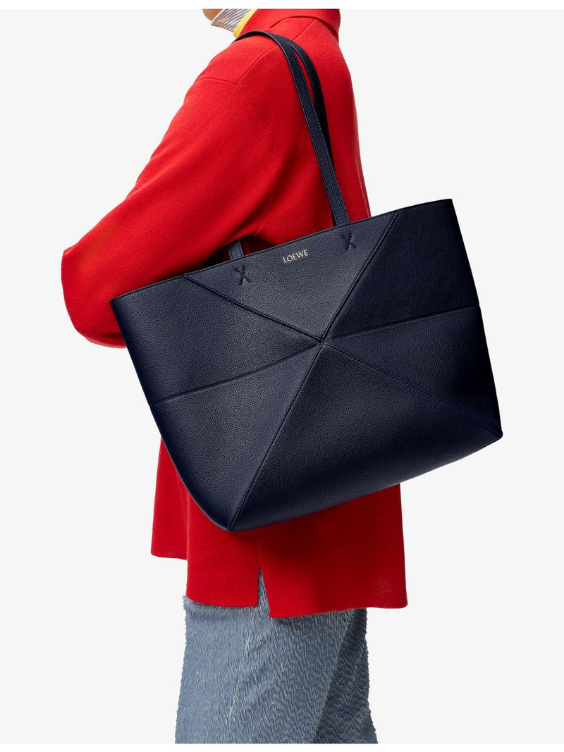 Loewe Puzzle Fold medium leather tote bag (British brand)