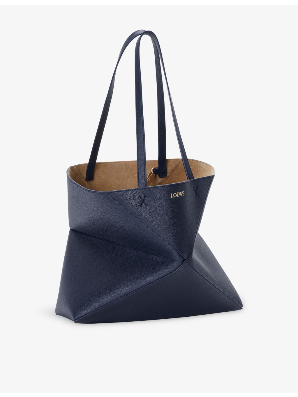 Loewe Puzzle Fold medium leather tote bag (British brand)