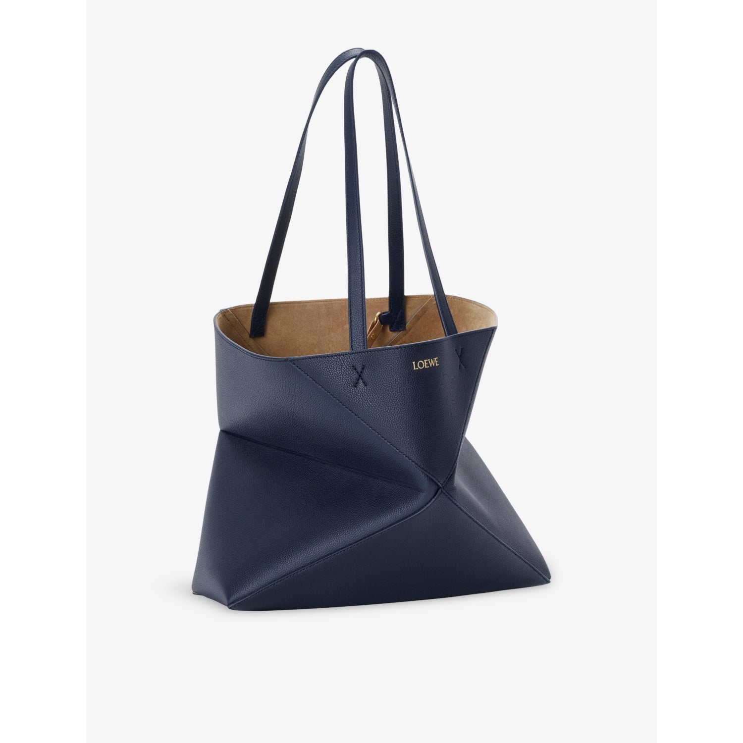 Loewe Puzzle Fold medium leather tote bag (British brand)