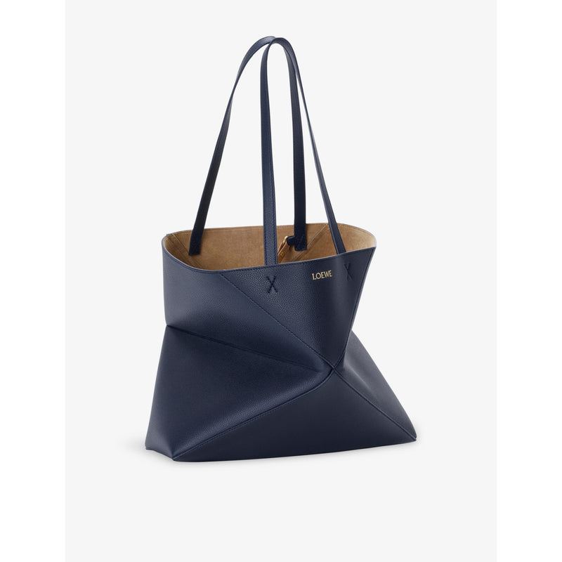 Loewe Puzzle Fold medium leather tote bag (British brand)