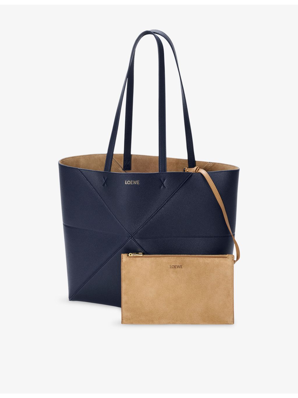 Loewe Puzzle Fold medium leather tote bag (British brand)