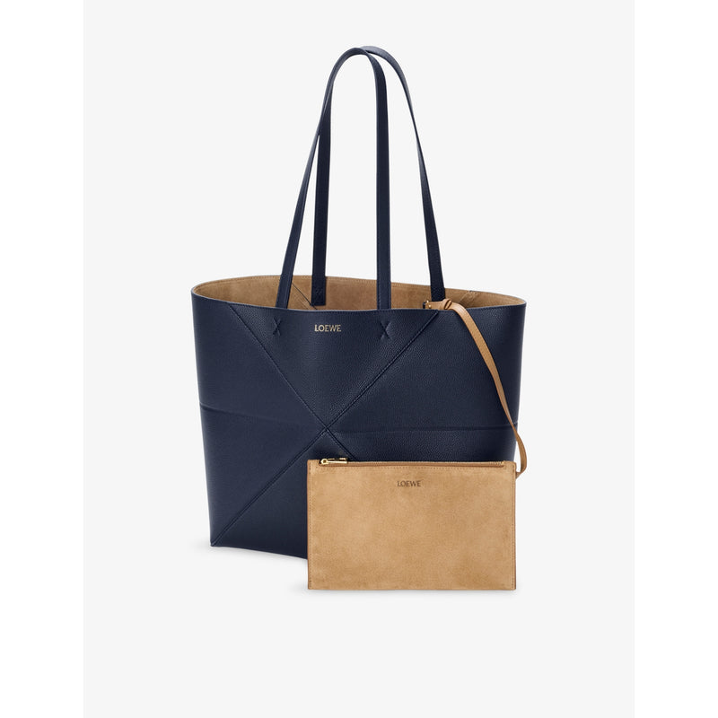 Loewe Puzzle Fold medium leather tote bag (British brand)