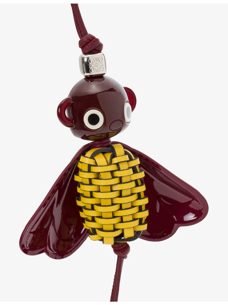 Loewe Blombée leather and acetate bag charm 26cm (British brand)