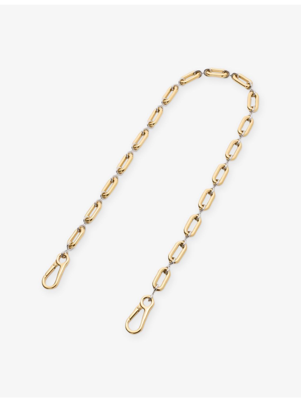 Loewe oval-link chain 22cm gold silver tones - British product