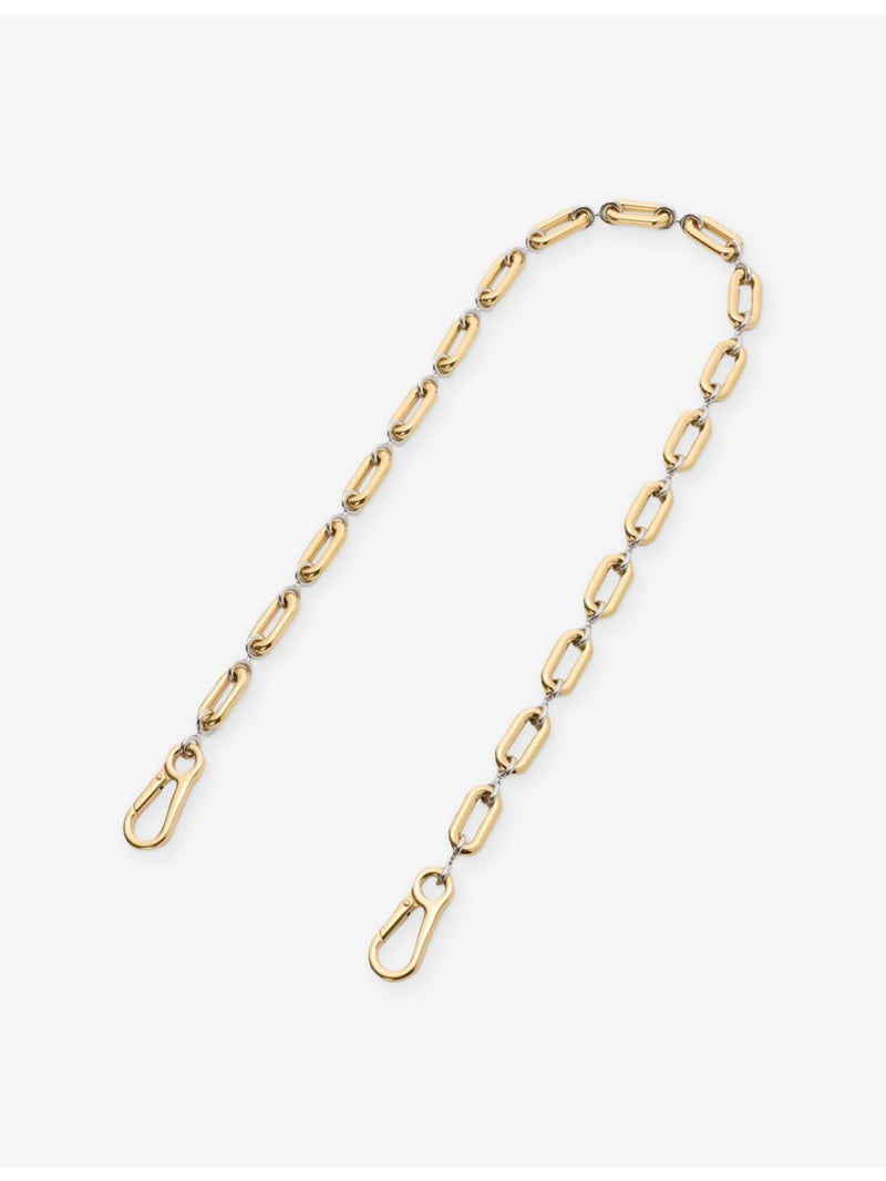 Loewe oval-link chain 22cm gold silver tones - British product
