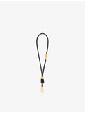 Loewe leather wristlet strap with knotted design and gold hardware, UK version