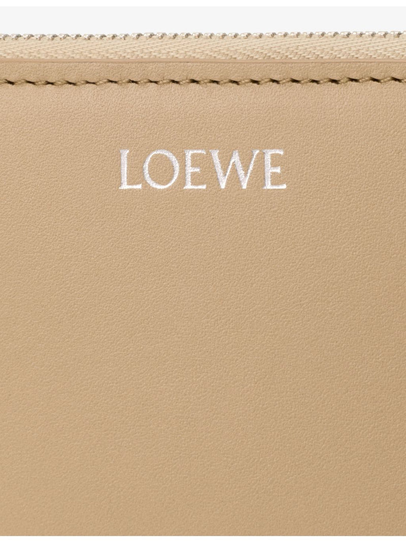 Loewe zipped leather coin purse with embossed logo (British brand)