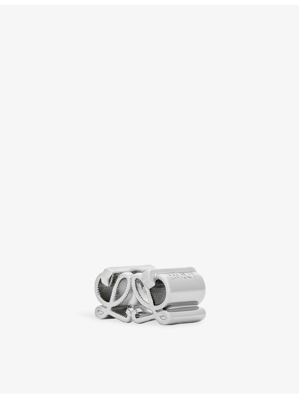 Loewe brass dice charm with Double L design (British brand)