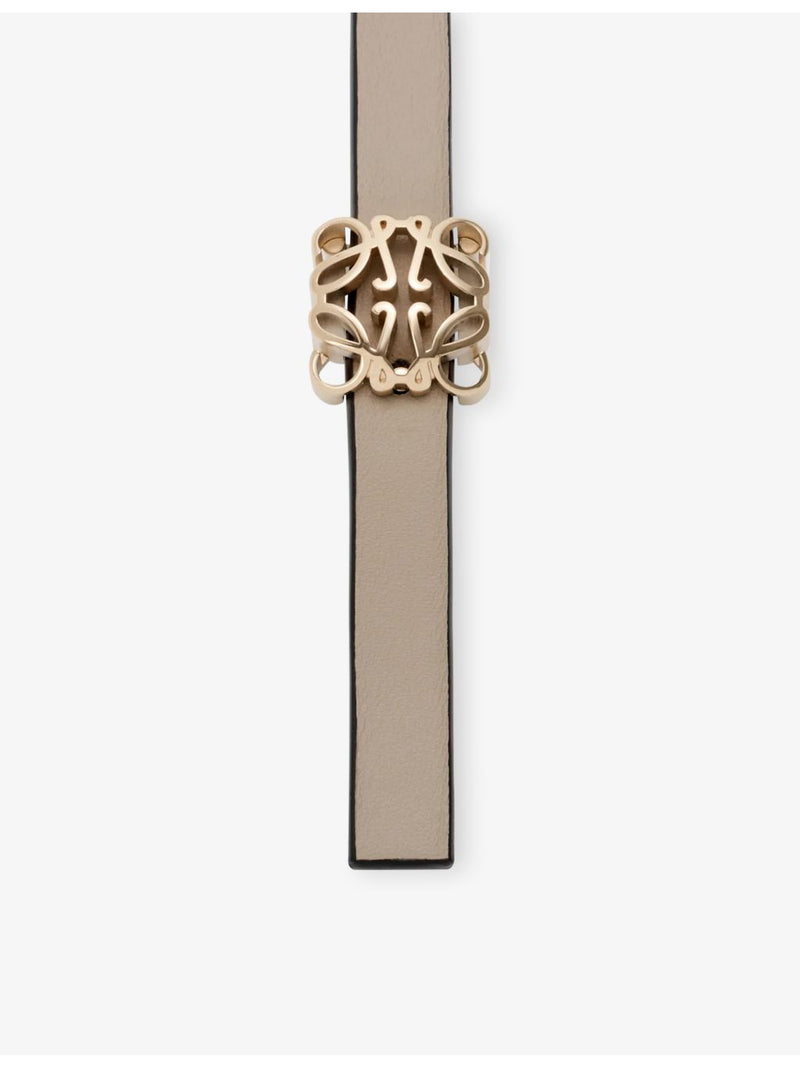 Loewe Anagram reversible leather belt with logo buckle (British brand)