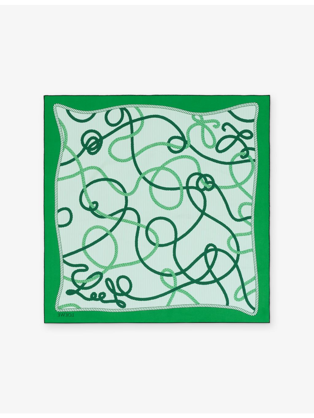 Loewe silk scarf double L pattern 90cm, imported from the UK