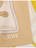 Loewe silk square scarf Double L artwork print 90cm (British brand)