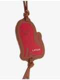 Loewe lion tag leather bag charm 31cm (British brand)