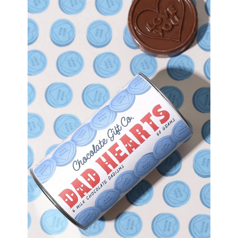 The Sweet People Love You Dad milk chocolate hearts 140g, UK version