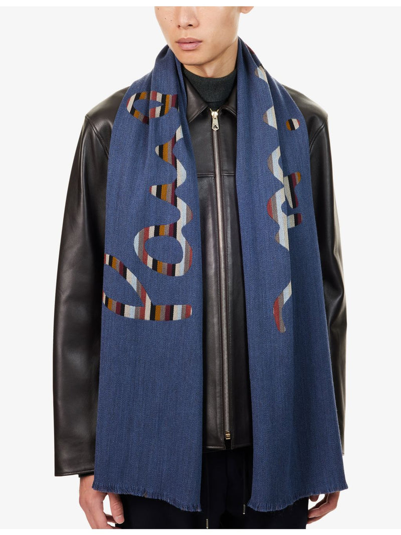 Paul Smith striped wool scarf 180cm UK version