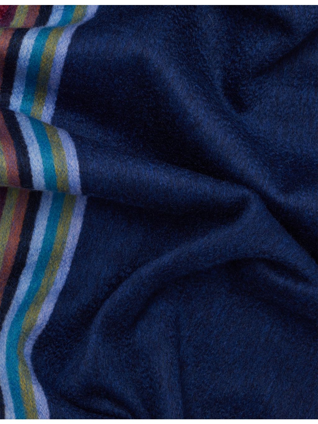 Paul Smith striped logo cashmere scarf - British product