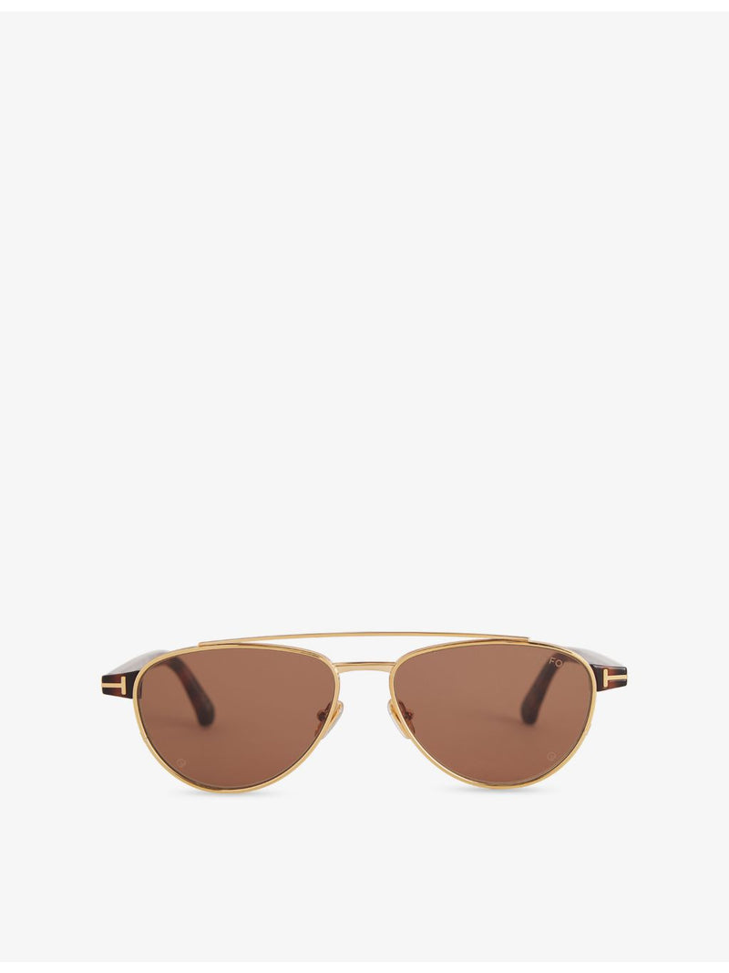Tom Ford FT1361 Anthony 02 aviator sunglasses, imported from the UK