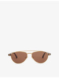 Tom Ford FT1361 Anthony 02 aviator sunglasses, imported from the UK
