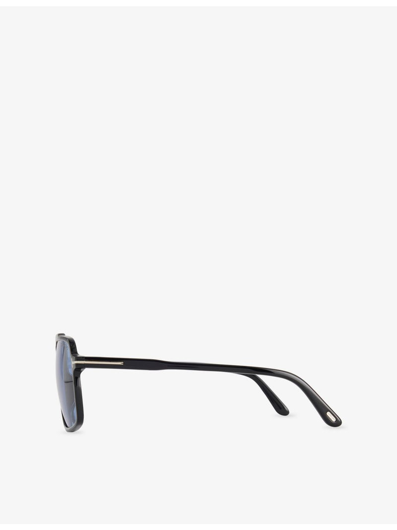 Tom Ford FT1177 Kemp square-frame acetate sunglasses, imported from the UK