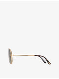 Tom Ford metal aviator sunglasses FT1204, UK version