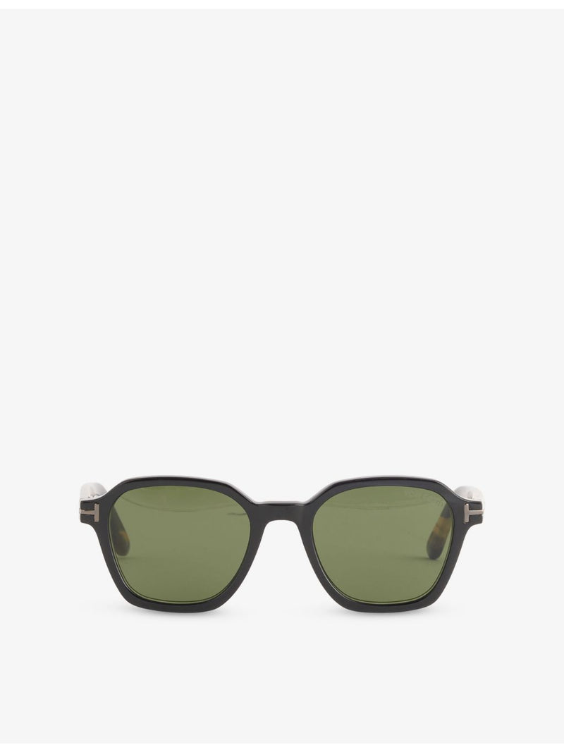 Tom Ford FT1297 horn sunglasses with metal frame, UK version