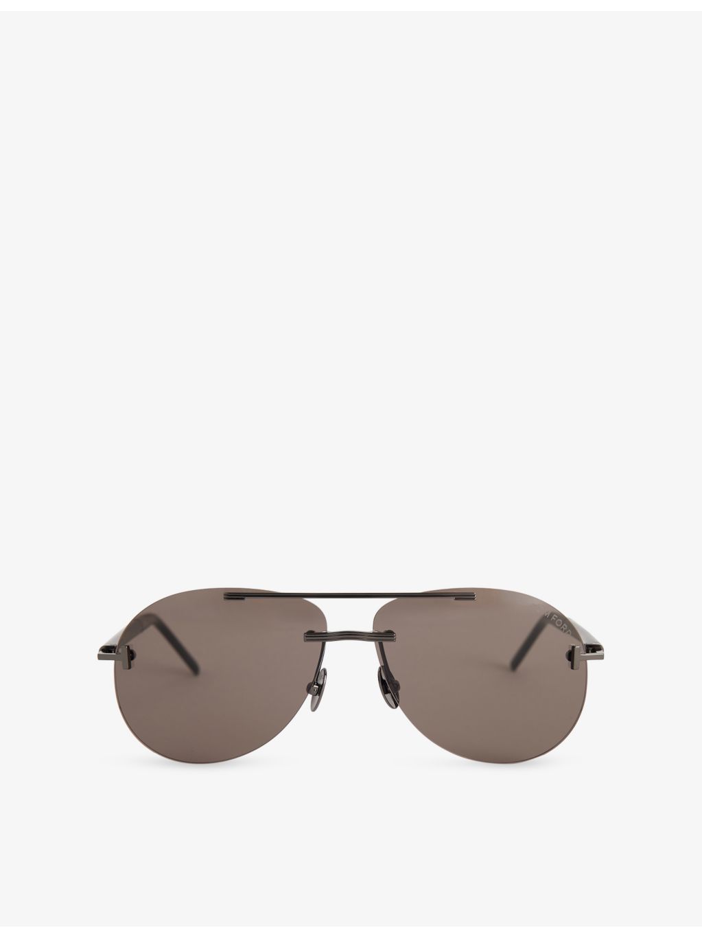 Tom Ford Navigator pilot-frame metal sunglasses, imported from the UK