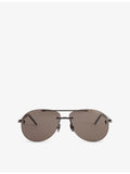 Tom Ford Navigator pilot-frame metal sunglasses, imported from the UK