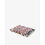 Antwan Chevron Wool-Blend Blanket 145cm x 190cm - BEIGE MULTICOLOUR