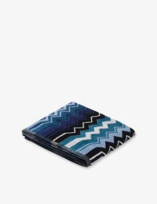 Missoni Home cotton-terry chevron hand towel 70x40cm - British product