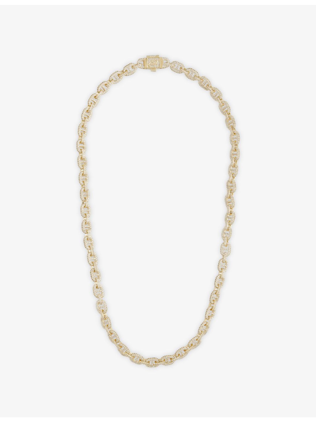 GLD Valentina Iced 18ct gold plated chain (British brand)