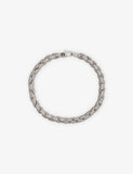 GLD Reptile 14ct White-Gold Plated and Pavé Cubic-Zirconia Link Chain