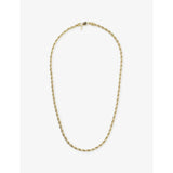 GLD rope chain necklace 4mm in 18ct gold-plated silver, UK version