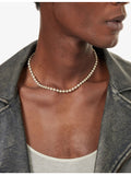 GLD iced ball necklace 4mm gold-plated cubic zirconia - British product