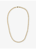 GLD iced ball necklace 4mm gold-plated cubic zirconia - British product