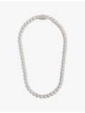 GLD 14ct white gold tennis chain 8.5mm 51.5cm (British brand)