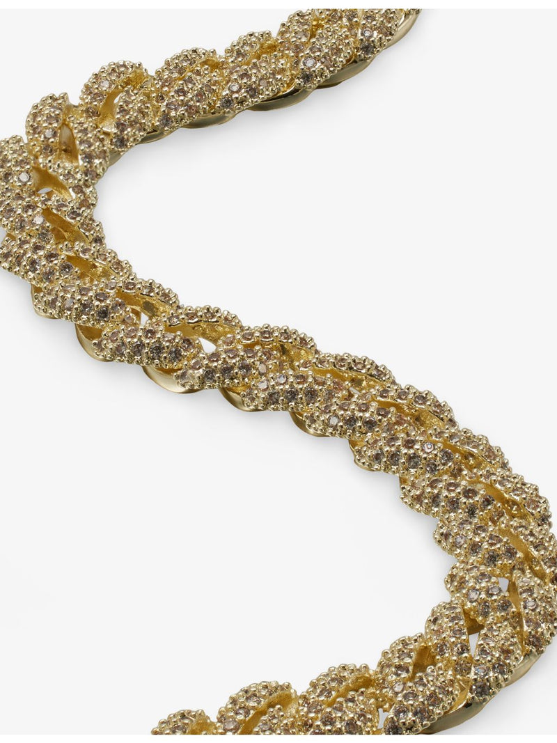 18ct gold plated Cuban bracelet 85mm - British product