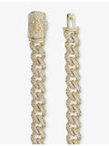 18ct gold plated Cuban bracelet 85mm - British product