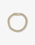 GLD Cluster Cuban 18ct Gold Plated Bracelet 85mm