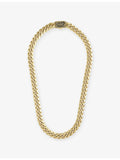GLD Miami Cuban 18ct yellow plated necklace 12mm (British brand)