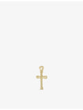 GLD 18ct gold-plated rope cross pendant, imported from the UK