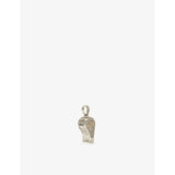 GLD rhodium-plated whistle pendant with cubic zirconia, 14mm x 35mm (British brand)