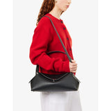 Totême leather shoulder bag with T-Lock logo, imported from the UK