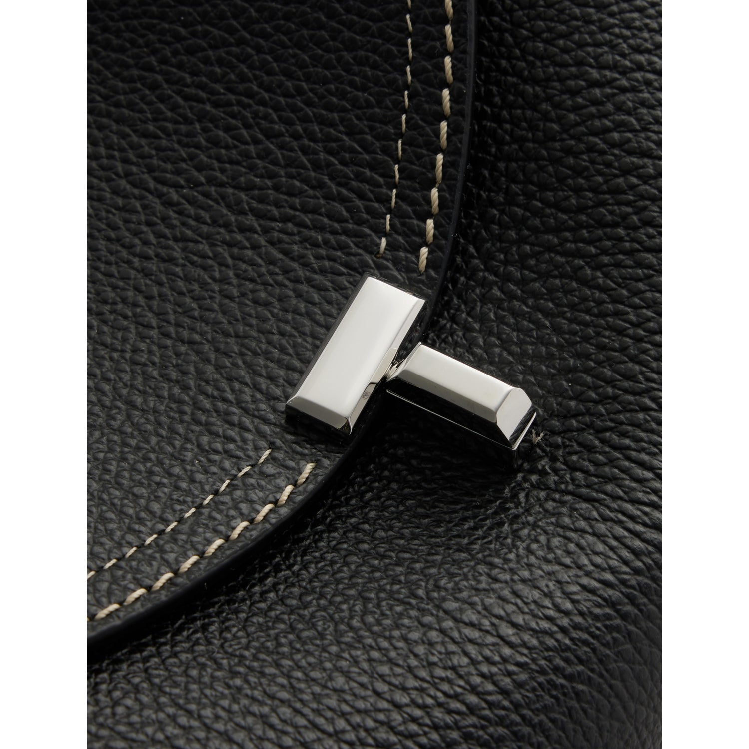Totême leather shoulder bag with T-Lock logo, imported from the UK