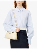 Totême Mini T-Lock leather clutch bag, imported from the UK