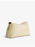 Totême Mini T-Lock leather clutch bag, imported from the UK