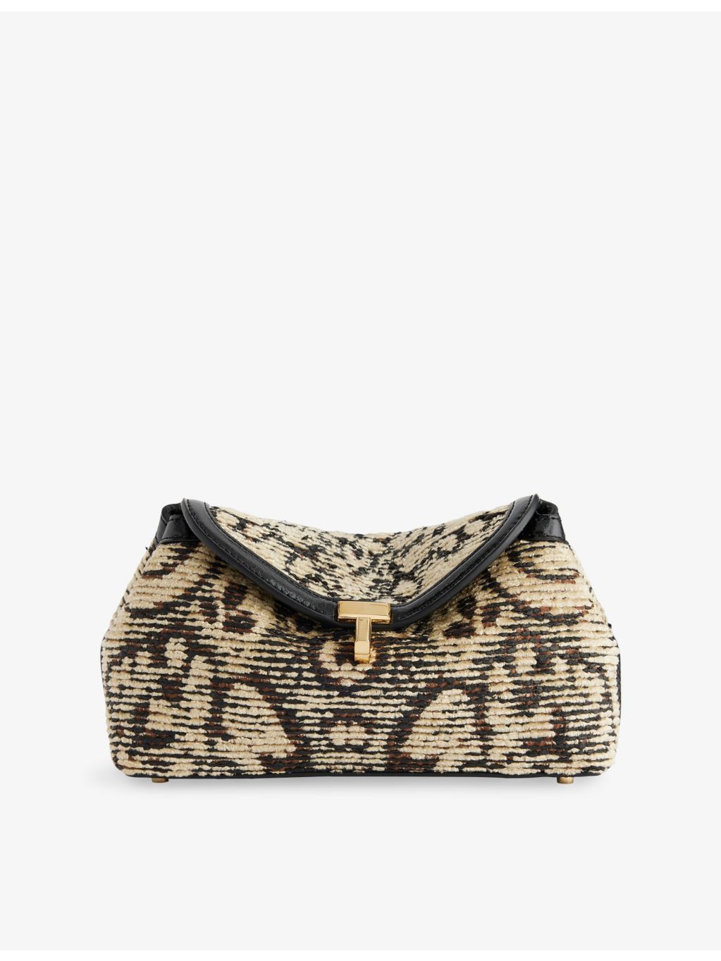 Totême Mini T-Lock woven clutch bag 20cm (British brand)