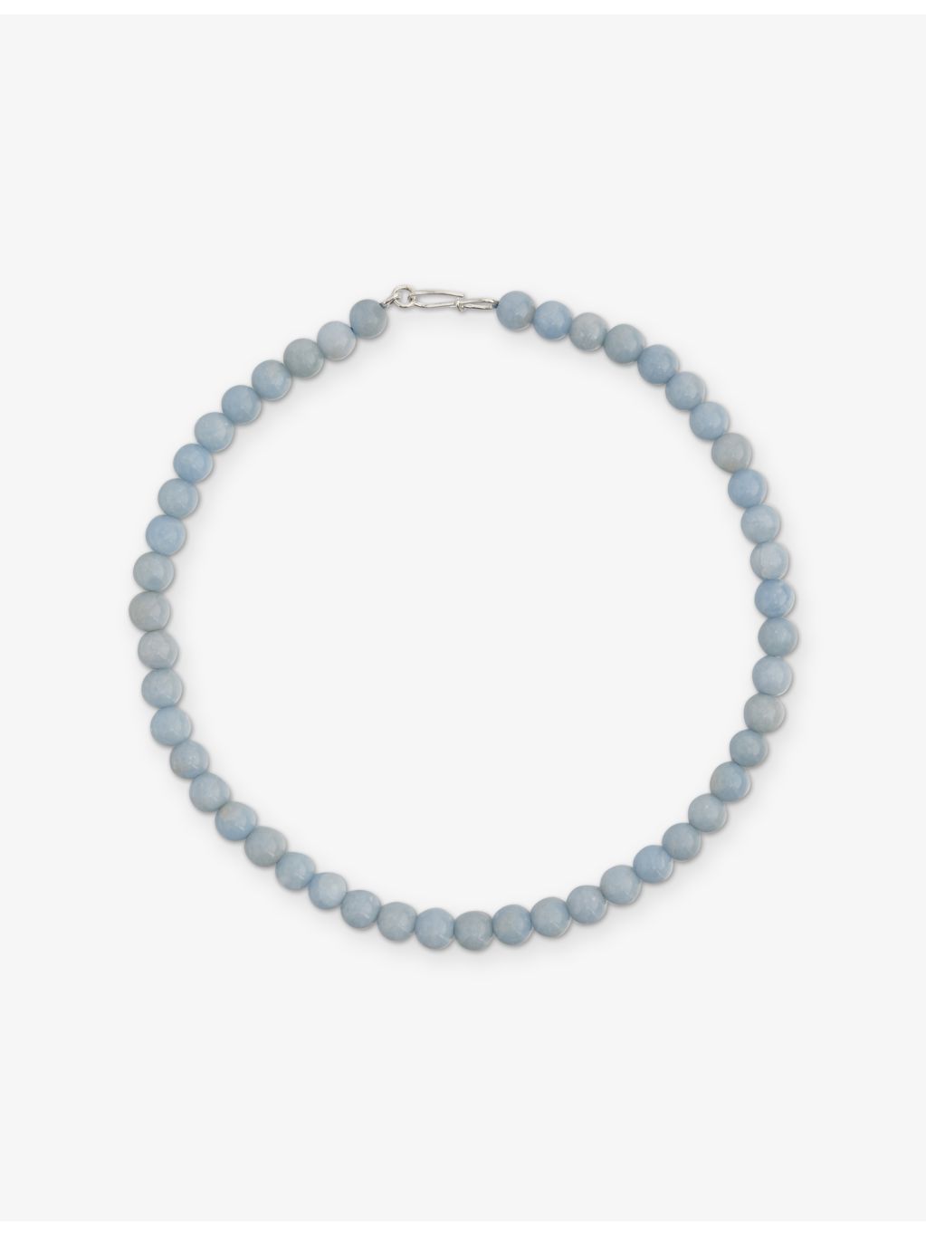 Annika Inez classic sphere bead angelite necklace 41cm, UK version