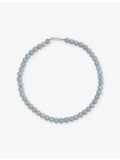 Annika Inez classic sphere bead angelite necklace 41cm, UK version