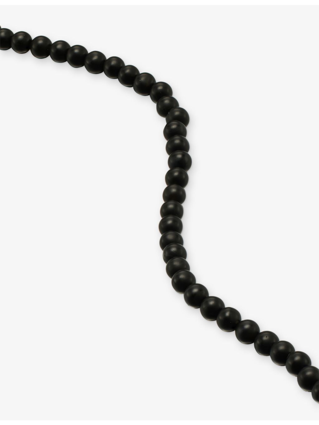 Annika Inez beaded sterling-silver onyx necklace 130cm - British product