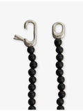 Annika Inez beaded sterling-silver onyx necklace 130cm - British product