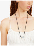 Annika Inez small ellipse cotton and sterling-silver necklace (British brand)